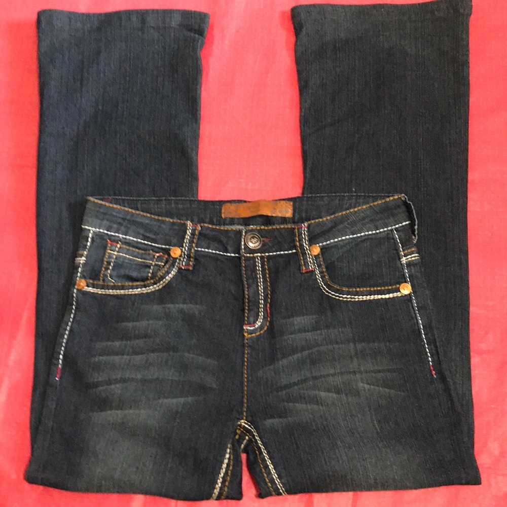 UKnighted Denim Flare Leg Jeans sz 14